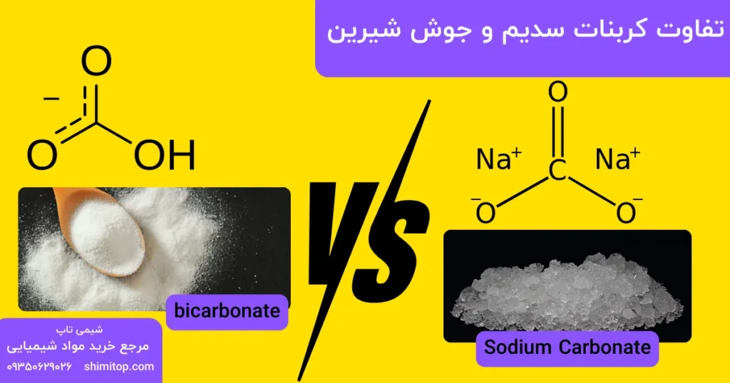Difference between sodium carbonate and bicarbonate
