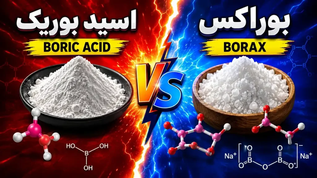 تفاوت اسید بوریک و بوراکس | مقایسه تخصصی⭕ شیمی تاپ